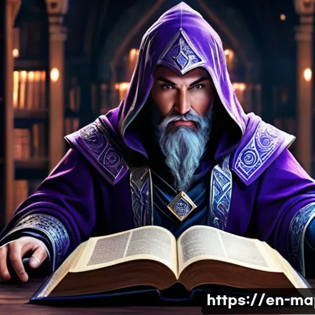 메이플스토리 마스터리 북 사용법 - A dynamic fantasy RPG scene featuring a skilled mage character surrounded by glowing elemental runes...